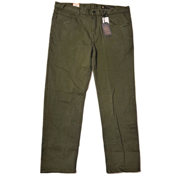 Roark Jeans Mens 40 x 32 HWY 128 Straight Fit Stretch Denim Size 40x32 Green New